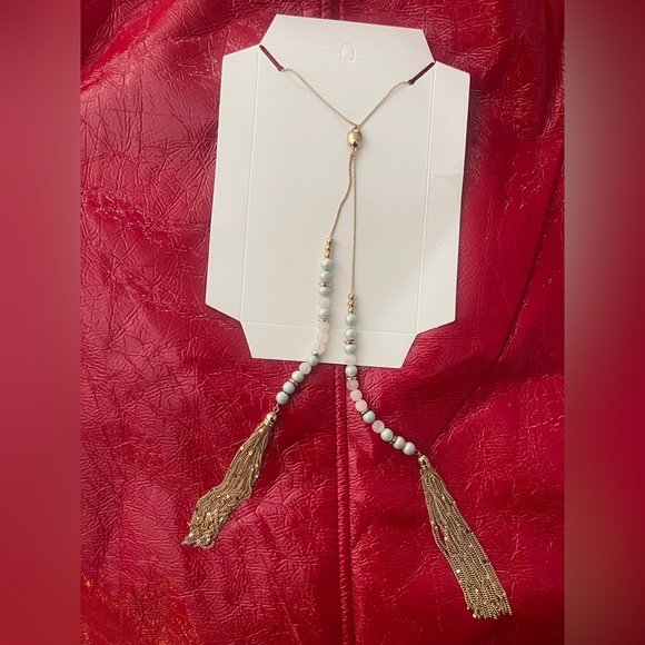 Romolo Jewelry - Romolo Elegant Gold and Pastel Bead Necklace